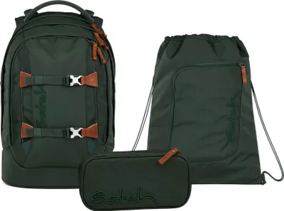 Produktbild von Satch Pack Nordic Forest Green Skandi Schulrucksack 3tlg.