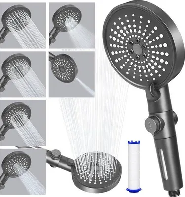 Immagine prodotto di Soffione doccia ad alta pressione a risparmio idrico, moderno
