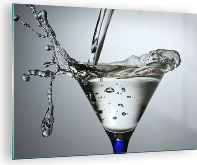 Produktbild von Bilder auf glas - Glas Wasser Mineralwasser Blasen - 70x50cm - Glasbilder - Wandbilder - Kunstdruck - zum Aufhängen bereit - Wanddekoration aus Glas - Glas Bilder - Wandbild auf Glas - GAA70x50-0388