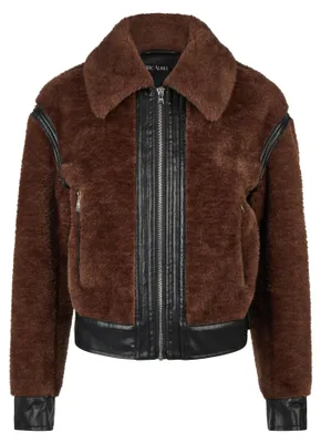 Produktbild von Marc Aurel Faux Fur Jacket im Biker Style hazelnut 38