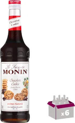 Produktbild von Lot de 6 Sirop Monin - Chocolate cookie - 70cL