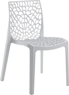Produktbild von GRAND SOLEIL S6316B Grandsoleil Upon Gruvyer Stapelstuhl, Polypropylen, Weiß, 51 x 52 x 81 cm, Weiß, 51 x 52 x 81 cm