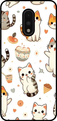 Produktbild von Smartphonica Telefon Fall geeignet für OnePlus 7 mit Katze drucken - TPU zurück Abdeckung Fall Katze Design