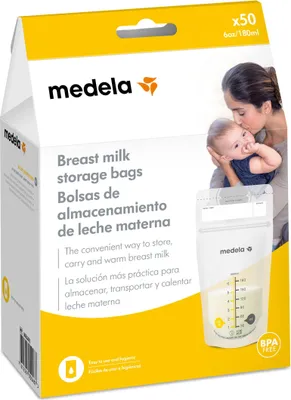 Produktbild von Medela Aufbewahrungsbeutel für Muttermilch 50 weiß (Spanische Version) 500 g (1er Pack)