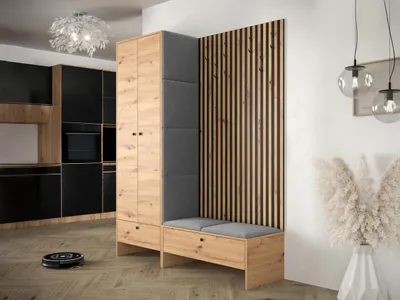 Obrázok produktu pre Stena do chodby ZAMORA 3 - dub artisan / šedá