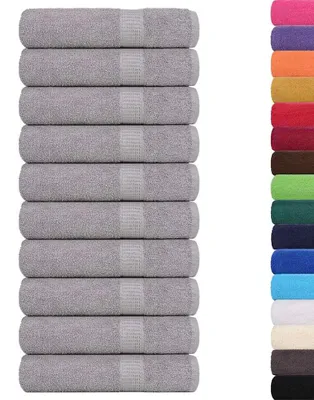 Produktbild von vidaXL Handtücher FROGN 10 Stk. Grau 50x100 cm 360 g/m²