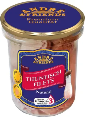Produktbild von André & Friends Thunfisch Filets Natural 180g