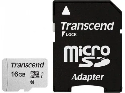 Obrázok produktu pre Transcend microSDHC 300S 16GB NAND Klasse 10