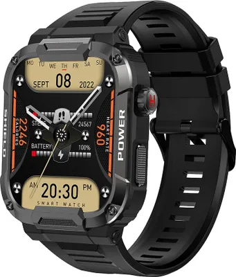 Produktbild von Outdoor Smart Watch Männer Bluetooth Anruf Smartwatch für Android IOS Ip68 Wasserdichte Fitness Uhren