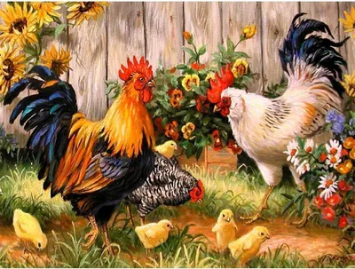 Produktbild von 5D Diamant Painting, DIY Crystal Strass Stickerei Painting Diamond Dekoration für Home Wall Décor(Rooster)