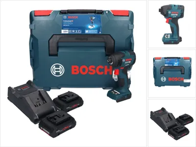 Produktbild von Bosch GDR 18V-210 C Professional, Schlagschrauber, Pistolengriff, 1/4", Schwarz, Blau, 3400 RPM, 2300 RPM