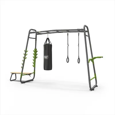 Obrázek produktu pro EXIT GetSet Monkeybar MB230, posilovací stanice, venkovní fitness, venkovní prolézačka, pro děti i dospělé, šedá