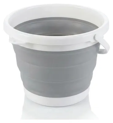 Immagine prodotto di Secchio rotondo pieghevole, dimensioni:3 litri, colore:Grigio