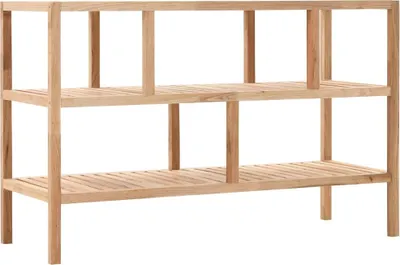 Image de Étagère de salle de bain Bois de noyer massif 100x40x65 cm