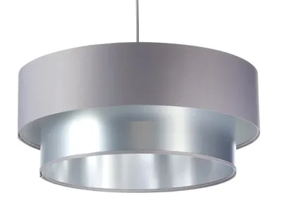 Zdjęcie produktu dla Lampa wisząca DOUBLE GRAY 40 szara/srebrna