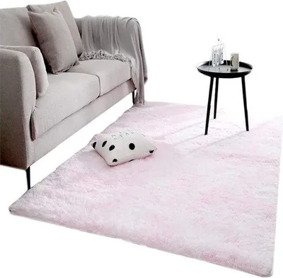 Productafbeelding van Unyqoos® hoogpolig tapijt (1,57 inch fluweelpool) van polyester, 3-laags, met antislip onderkant – zacht vloerkleed voor woonkamer, slaapkamer, kinderkamer