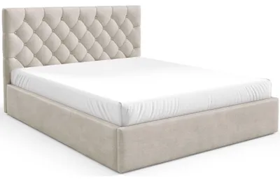 Produktbild von Selsey Aurevia - Polsterbett 160x200 mit Bettkasten und Samtbezug, hellbeige