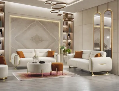 Produktbild von Wohnzimmer  2x 3-Sitzer Sofas  Polster Couchen Sitzmöbel