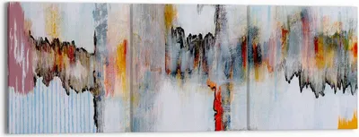 Produktbild von Bild auf Leinwand - Leinwandbild - Abstraktion modern - 150x50cm - Wand Bild - Wanddeko - Leinwanddruck - Bilder - Kunstdruck - Wanddekoration - Leinwand bilder - Wandkunst - CA150x50-3676