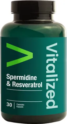 Zdjęcie produktu dla Vitalised Spermidine 3 mg & Resveratrol Capsules 30 kapsułek