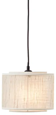 Immagine prodotto di Lampadario Brilliant Odar E27 40 W nero / paralume - bambù/tessuto