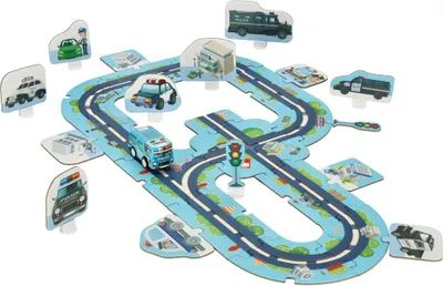 Obrázok produktu pre Autodráha policajné puzzle 47 el.