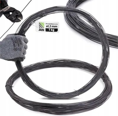 Zdjęcie produktu dla DRUT do Wiązania Zbrojenia Wiązałkowy ŻARZONY Zbrojeniowy 1,2mm 110mb 1kg