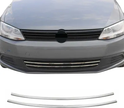 Immagine prodotto di Modanature griglia radiatore Modanature griglia per VW Jetta 2010-2014 acciaio inox argento 2pcs