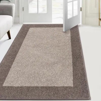 Productafbeelding van Schoonloopmat voor binnen, 86 x 150 cm, beige, antislip, wasbaar, absorberend