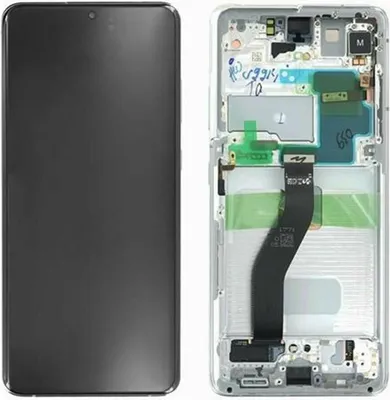 Produktbild von Original Samsung Galaxy S21 Ultra G998B Amorled Display Touchscreen Bildschirm Rahmen Phantom Silber