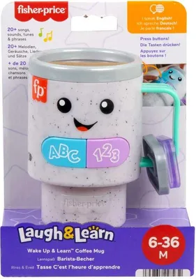 Image de Mattel Jouets éducatifs Fisher-Price Wake Up & Learn Coffee Mug multicolore