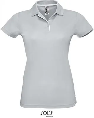 Produktbild von SOLs 01179 | Womens Sports Damen Poloshirt Performer - Farbe: Pure Grey - Größe: S