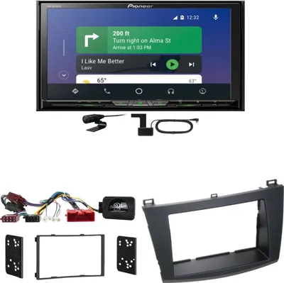 Produktbild von Pioneer AVH-Z9200DAB DAB+ CarPlay Android Auto USB CD Einbauset für Mazda 3 BL