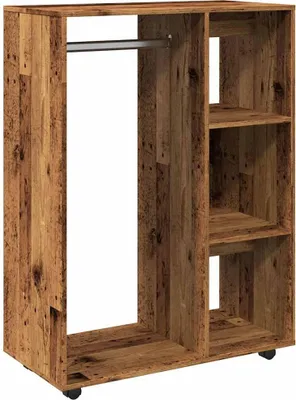 Obrázek produktu pro vidaXL Věšák na oblečení vzhled starého dřeva 80x40x110 cm materiál na bázi dřeva
