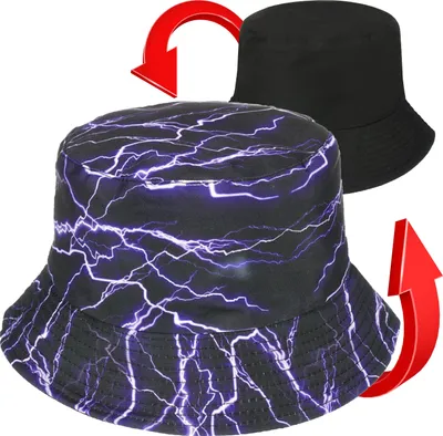 Produktbild von Versoli Bucket Hat Wendehut Sommerhut Fischermütze Sonnenmütze Sonnenschutz Uni - STURM