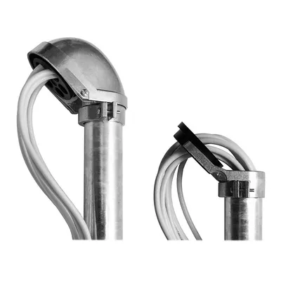Produktbild von PremiumX SAT Mastkappe Aluminium für Dachsparrenhalter Mast 48-52mm Kabeleinführung