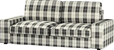Produktbild von Dekoria Bezug für Kivik 3-Sitzer Sofa, schwarz- weiss, Bezug für Sofa Kivik 3-Sitzer