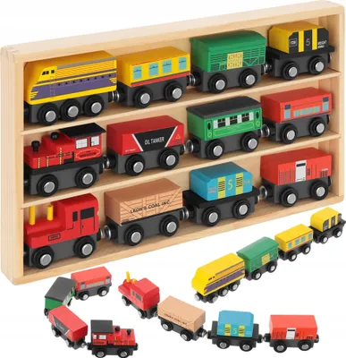 Produktbild von Lt326 Holz-Magnet-Zuglokomotive