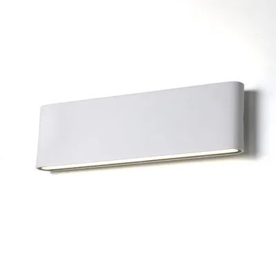 Zdjęcie produktu dla Lampa ścienna LED SAFATA 20W do użytku wewnętrznego i zewnętrznego, prostokątna aluminiowa, oświetlenie w górę i w dół, 300 mm, IP54