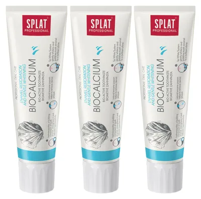 Produktbild von SPLAT - Zahnpasta - 3er Pack - Biocalcium - Remineralisierend - Fluoridfrei