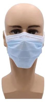 Produktbild von OP Maske zum Binden, Typ IIR, Med-Comfort, Farbe:blau