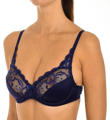 Produktbild von Playtex BH P0A6A Bügel-BH ohne Polsterung mit Tülltop und Blumenstickerei