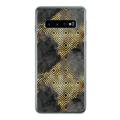 Produktbild von MuchoWow® Handyhülle Schutzhülle Hülle für Samsung Galaxy S10 Gold - Marmor - Muster Silikon Softcase Handy Hülle - Handytasche