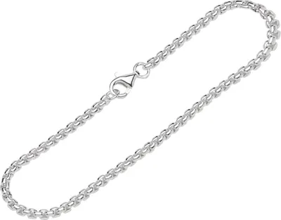 Produktbild von Armband 925 Sterling Silber 19cm Venezianerkette oval Damen designer Armkette