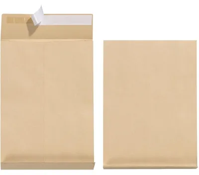 Image de herlitz Faltenversandtasche, DIN B4, ohne Fenster, braun