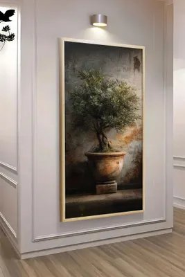 Produktbild von Wallity, Elegantes MDF Gemälde mit Rahmen aus 100% Massivholz, 120 x 50 cm