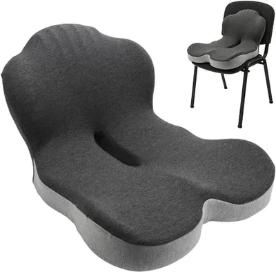 Produktbild von Sitzkissen und Lendenkissen Set, Memory-Schaum, für Bürostuhl