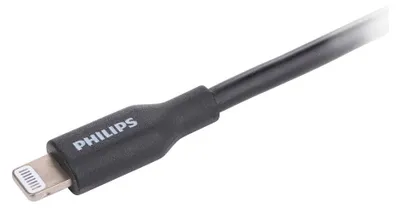 Produktbild von Philips DLC3106L/03 Ladekabel USB-C zu Lightning-Kabel - Apple - iPhone - iPad - 2 Meter - Schwarz