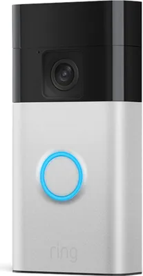 Produktbild von Ring 10406514, Schwarz, Silber, Kabellos, 2,4 GHz, 802.11b, 802.11g, Wi-Fi 4 (802.11n), 1440 x 1440 Pixel, 150°