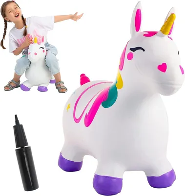 Produktbild von Aufblasbares Einhorn-Pferd für Kinder